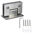90 Degree Stainless Steel Glass Shower Door Hinges for 8-12mm Frameless Glass Doors Heavy Duty Wall to Glass Bathroom Clamps