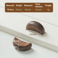 Log wood color cabinet wardrobe door handle modern simple wooden solid wood children's cabinet drawer handles