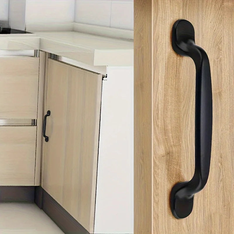 4pcs Black Handles For Furniture, Cabinet Knobs And Handles, Kitchen Handles, Drawer Knobs Cabinet Pulls, Cupboard Handles Knobs