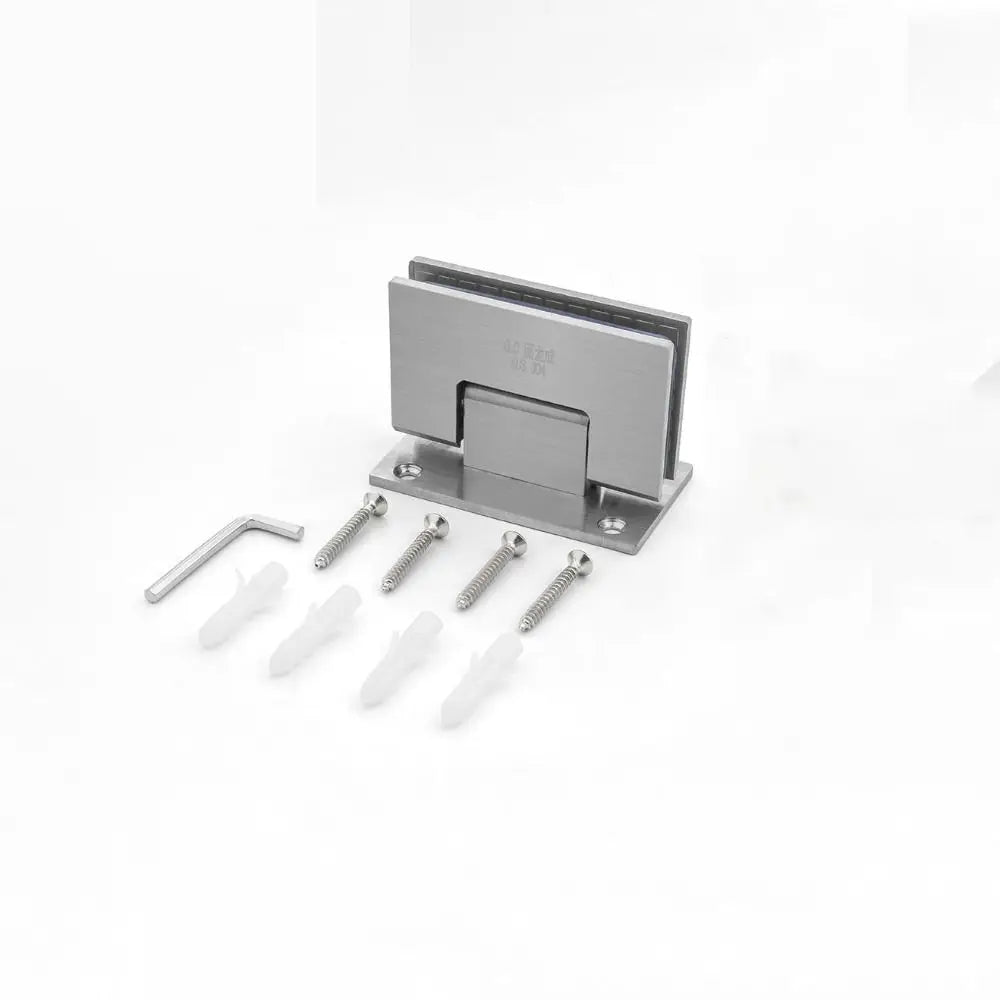 Stainless Steel Bathroom Door Hinges 90°/135°/180° Solid Sheet Glass Door Bracket Clip Silver/black/golden