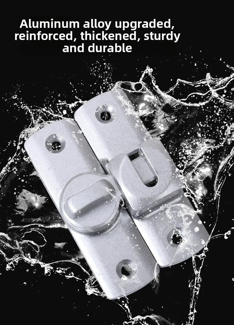 Door Hasp Latch 90/180 Degree Hasp Latches Sliding Door Chain Locks Security Hardware For Window Cabinet Hotel Home