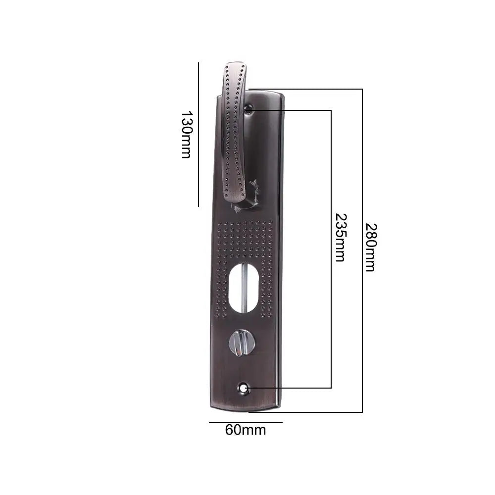 Household Hardware Universal Security Door Handle Aluminium Alloy Thickened Panel Handle Anti-theft Practical Door Lock Door