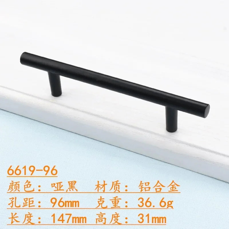 Black Handles for Furniture Cabinet Knobs and Handles Kitchen Handle Drawer Knobs Cabinet Pulls Cupboard Handles Knobs