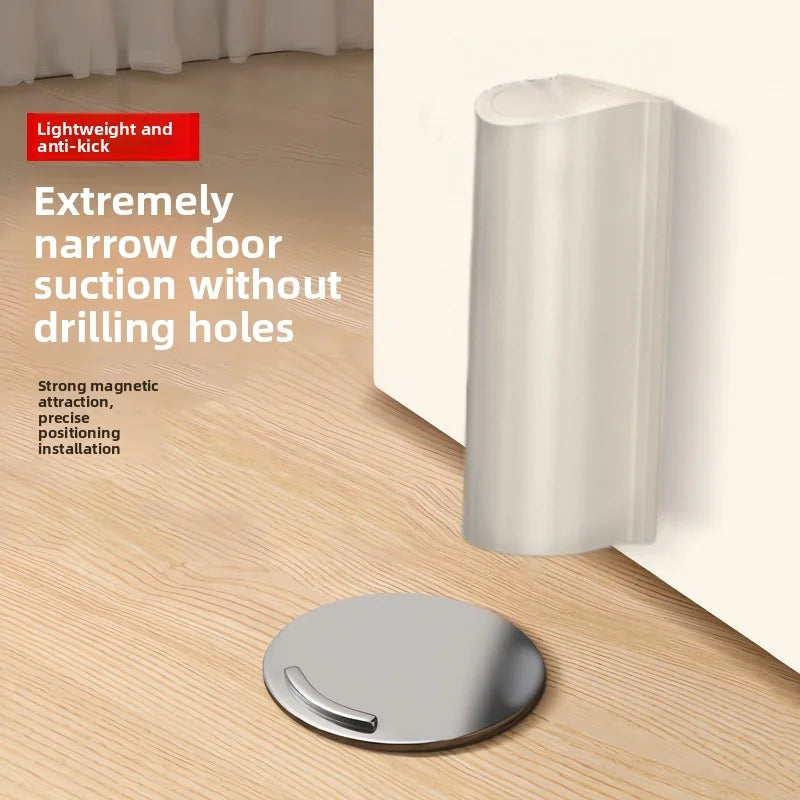 Magnetic Door Stopper -Avoiding Door Damage, Prevents Door Slamming Protects Walls For All Door Materials, Door Hardware
