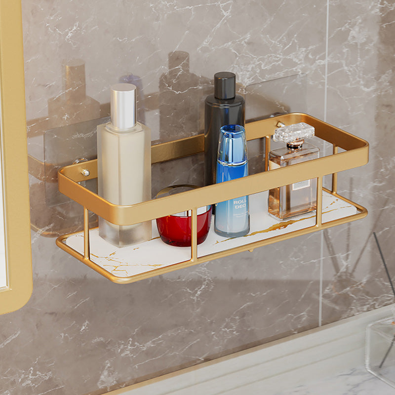 Gold storage rack bathroom wall mounted storage rack bathroom shampoo shower gel cosmetics storage rack bathroom accessories