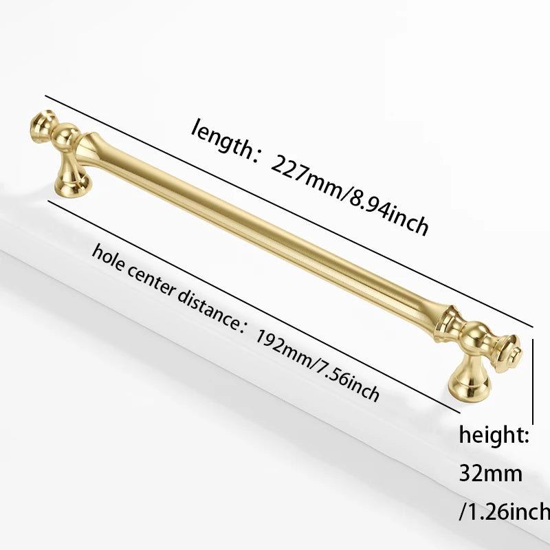 Furniture handles for kitchen cabinets, dressing table drawers, and wardrobes, durable and suitable for home decoration