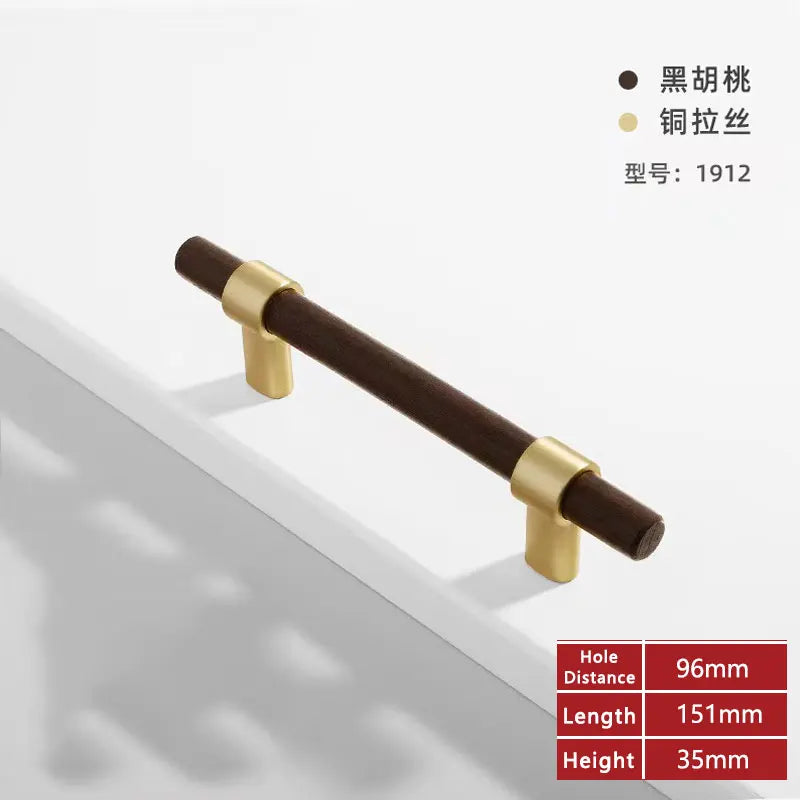 Wooden Cabinet Handles for Furniture Drawer Knobs Kitchen Cupboard Handles Wardrobe Door Knob and Handle Furniture Hardware