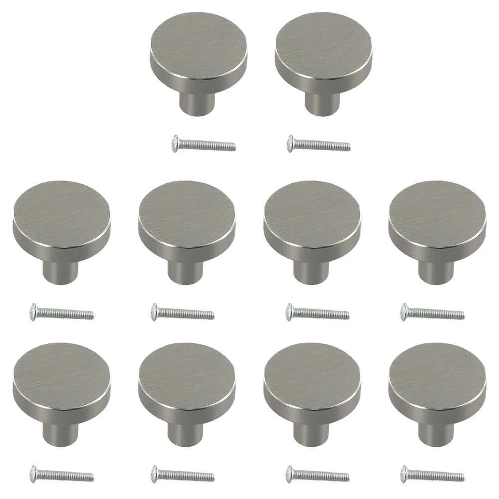 4/10pcs Cabinet Knobs Dresser Knobs Single Hole Round Handle Kitchen Cupboard Door Furniture Hardware