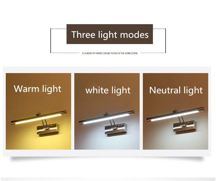 Bathroom lighting LED mirror lights simulate daylight makeup lights Modern wall decoration Gallery linear lights Wall lights