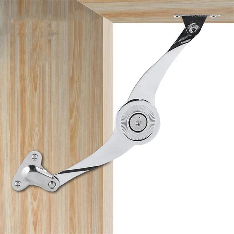 Adjustable Hydraulic Cabinet Hinges – Self-Closing Lift-Up Flap Stay Support For Kitchen Furniture, Durable & Silent Polish