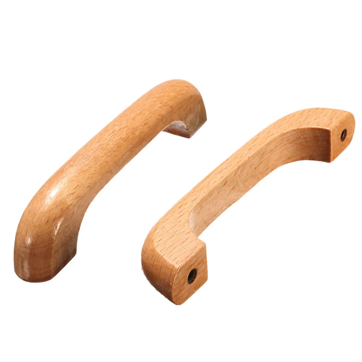 1/4pcs Round Wooden Drawer Cabinet Pulls Door Handles Cabinet Kitchen Furniture Solid Wood Furniture Handle Knob Furniture