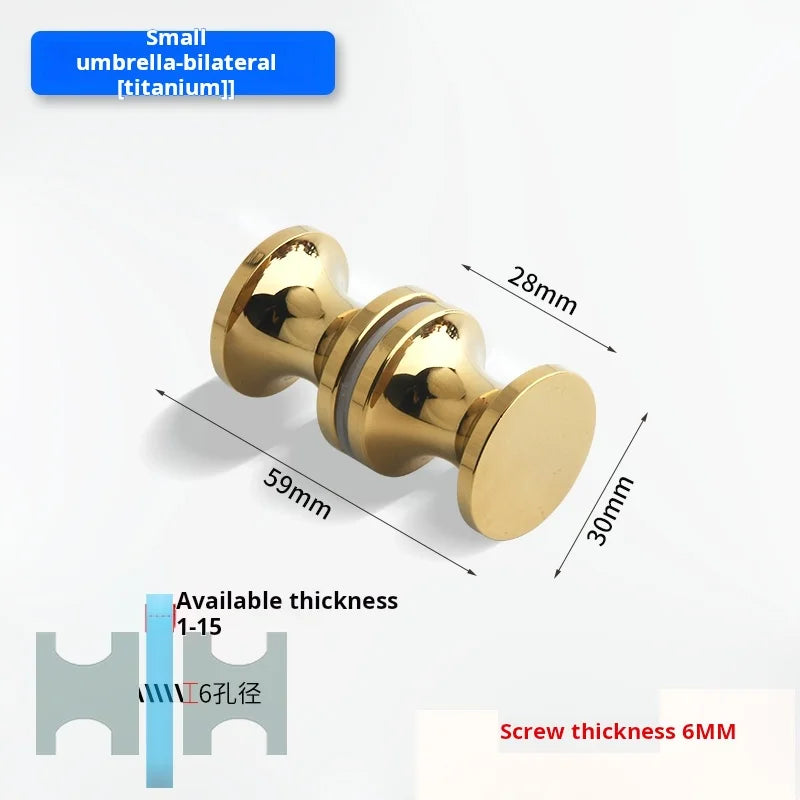 Glass Door Handle Bathroom Door Shower Door Handle Sliding Door Display Cabinet Wine Cabinet Barn Door Single Hole Round Knob