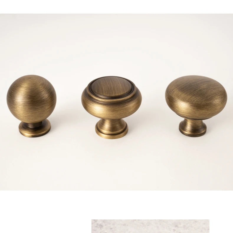 Santaya Antique Brass Cabinet Handles With Backplate Solid Bronze Wardrobe Pulls Kitchen Cupboard Door Knobs Furniture Handle