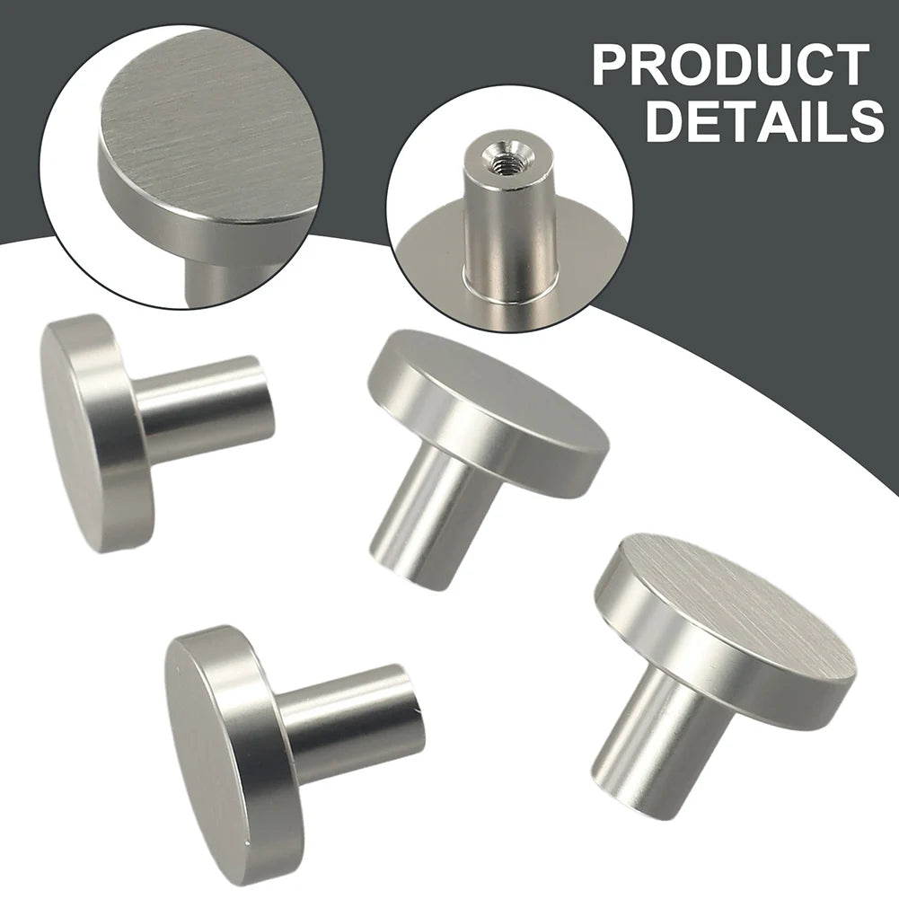 4/10pcs Cabinet Knobs Dresser Knobs Single Hole Round Handle Kitchen Cupboard Door Furniture Hardware