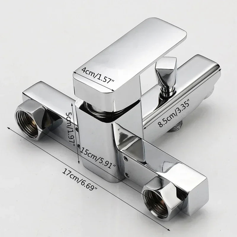 Bathroom Faucets Hot and Cold Shower Tap Wall Mounted  Mixing Valve Single Handle Dual Control Bathtub Faucet Shower Accessories