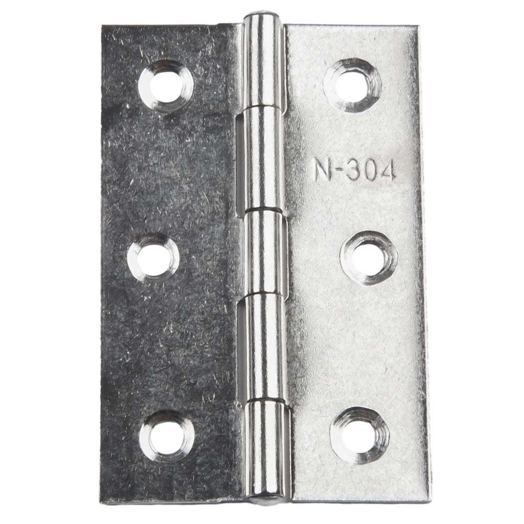 10PCS 3inch Door Hinge Stainless Steel Flat Hinges Window Cabinet Hinges Door Connector Bookcase Wooden Box Furniture Hardware