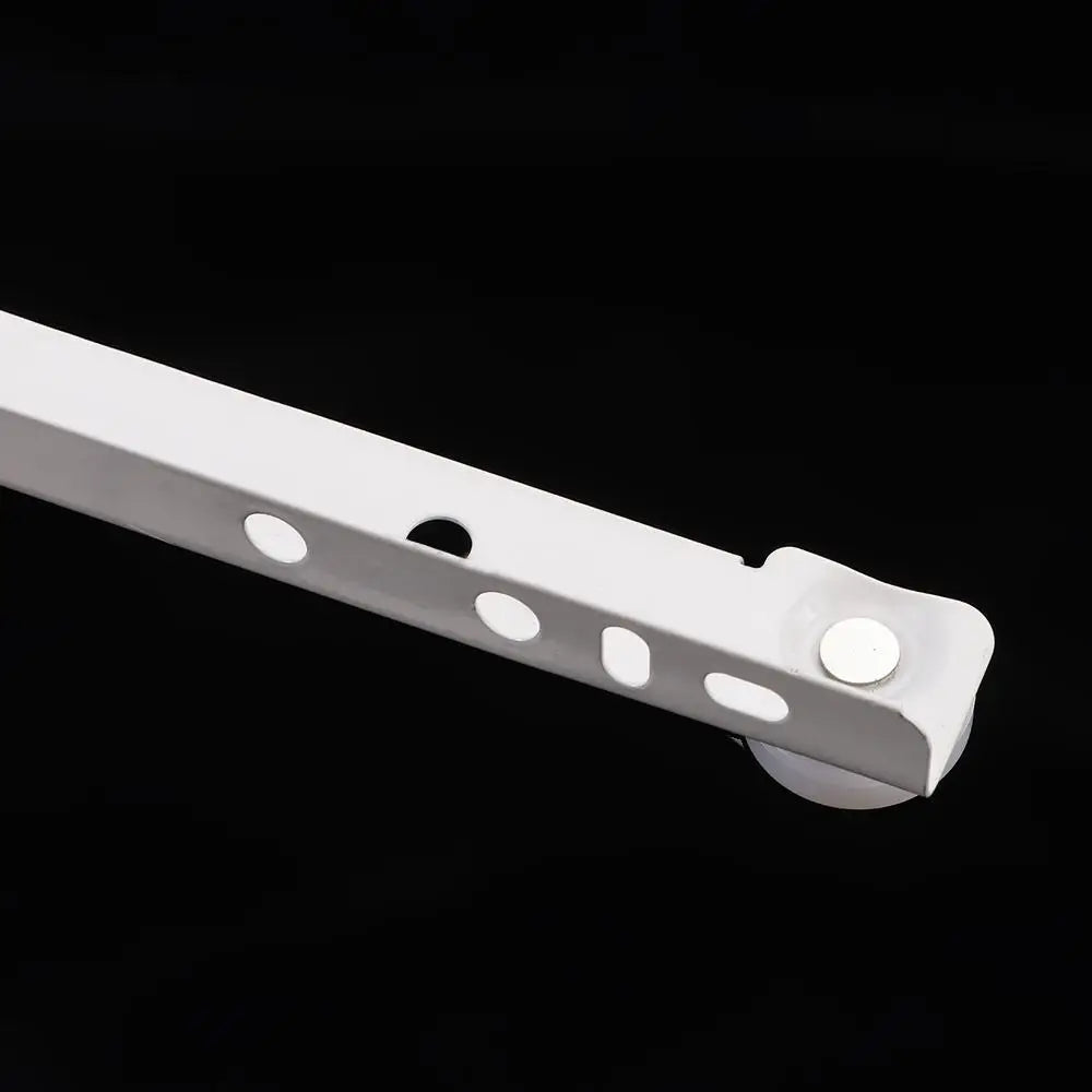 1Pair Chute Cabinets Keyboard Roller Pulley Furniture Slides Mute Two Section Drawer Track Slides Cabinet Rails
