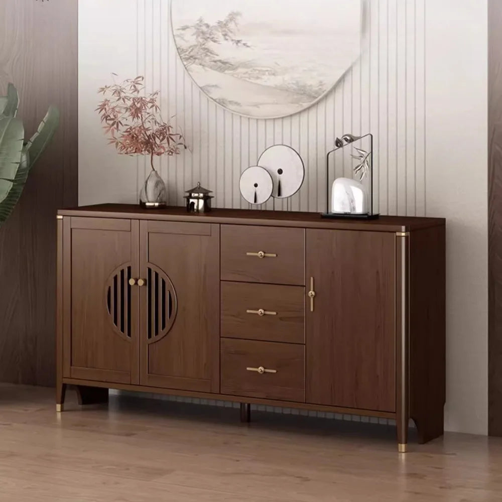 Vintage Handles Living Room Cabinets Organizer Wood Corner Display Cabinet Floor Collectibles Woonkamer Kasten Home Decoration