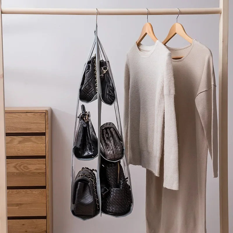 Handbag Hanging Organizer Hanging Purse Organizer for Closet Organizers Bag Storage Hanger Oxford Cloth Closet Bag Organizer