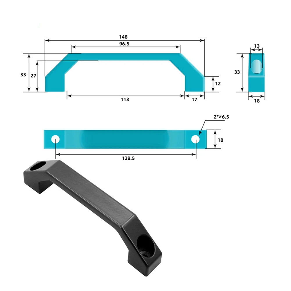 Adaptable For Indoor Decoration Aluminum Alloy Handle Furniture Handle Easy Installation High Strength Lightweight