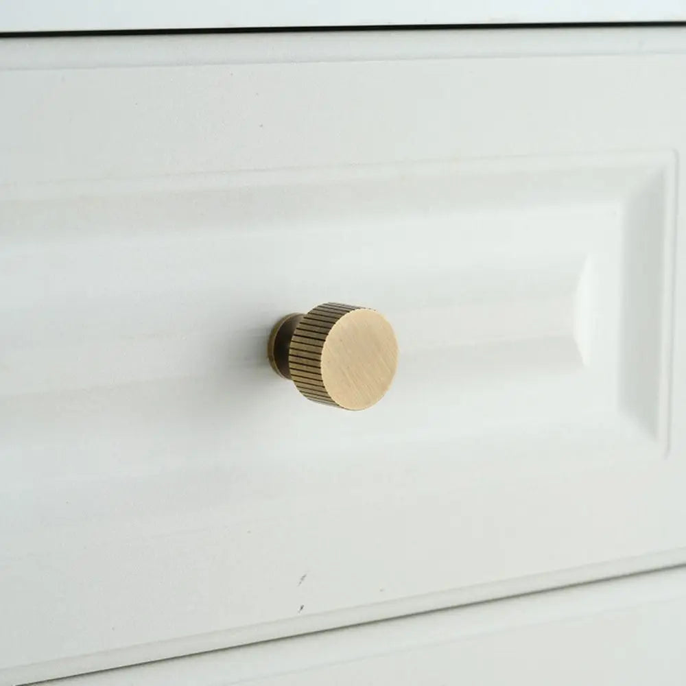 Bronze Bronze Cabinet Handles Wardrobe Pulls Antique Solid Brass Knurled Handle T-bar Door Knobs Furniture Door Pull