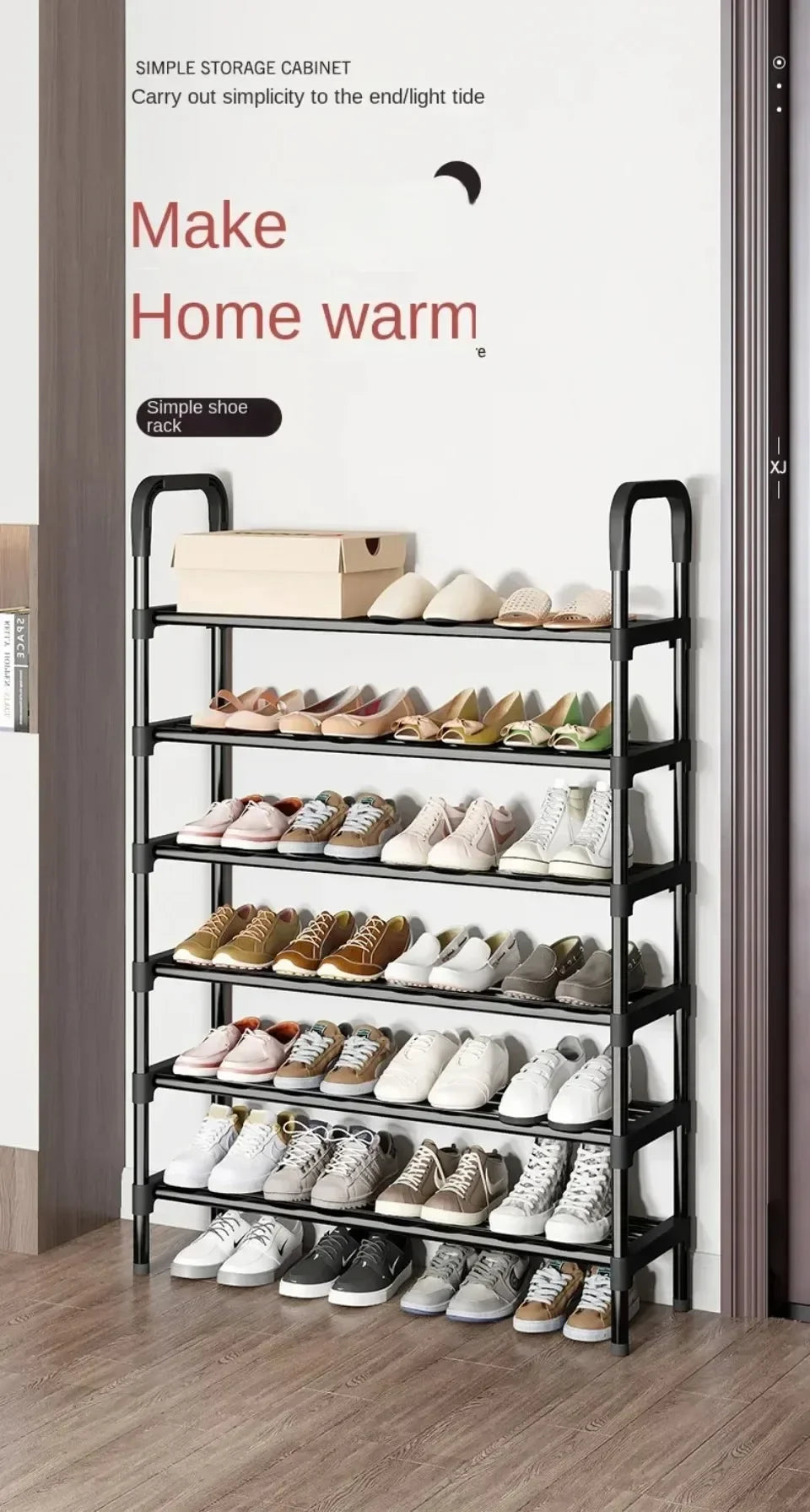 1 Pc Shoe Rack Metal Shoe Rack Footwear Shoe Rack Home Furniture Living Room Shoe Storage Rack