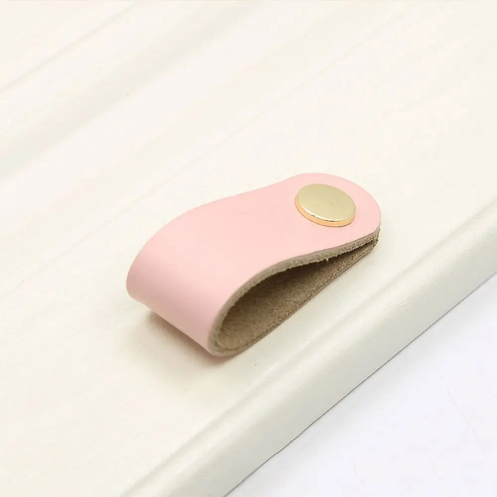 Nordic Modern Style Soft Kitchen Wardrobe Cabinet Environmentally Door Pulls Drawer Handle Furniture Knobs Leather Handle