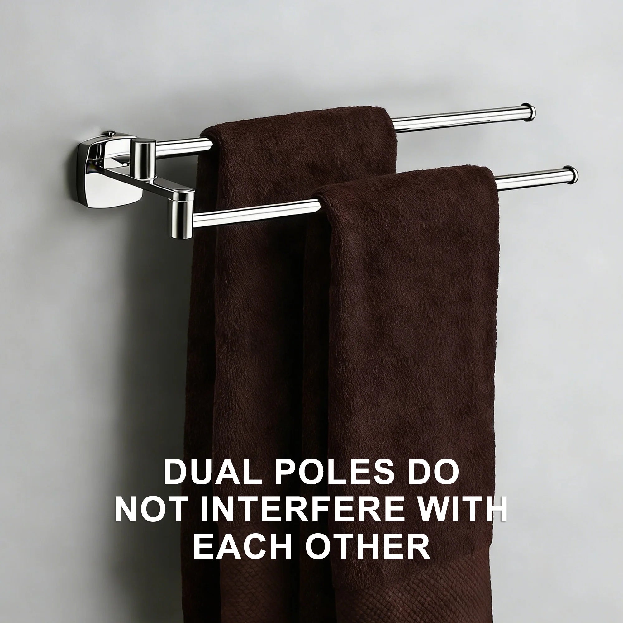 Bathroom towel bar, folding towel rack