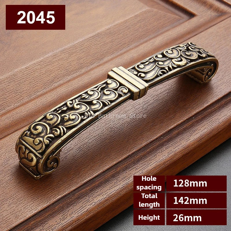 Drawer Knobs Wardrobe Door Handle European Furniture Hardware Zinc Alloy Antique Bronze Ceramic White Cabinet Handles