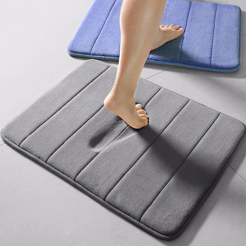 Water Absorption Rug Bathroom Mat Shaggy Memory Foam Bath Mat Set kitchen Door Floor Mat Carpet For Toilet Non Slip   bath mats