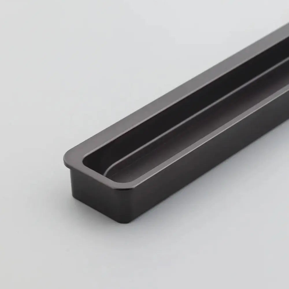 Modern Style Furniture Handle Metal Invisible Recessed Cabinet Door Handle Embedded Design Convenient