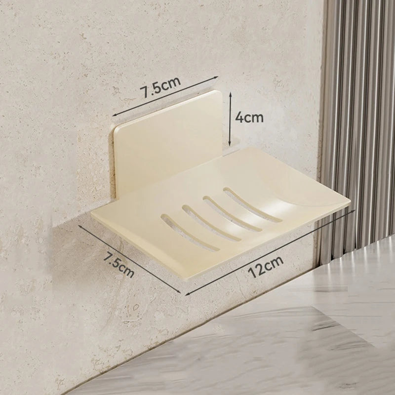 Bathroom Shower Storage Soap Tray Rack Soap Tray Wall Mounted Drainage Soap Tray Box