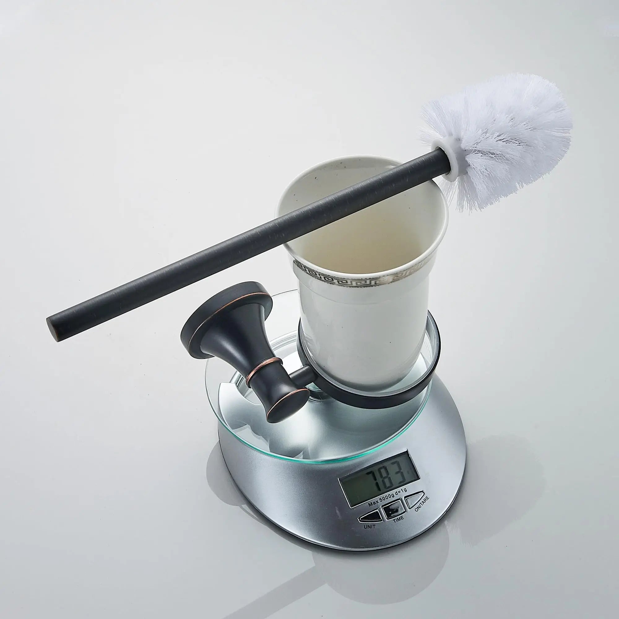 Bathroom Toilet Brush Holder Wall Mounted Oil Rubble Bronze