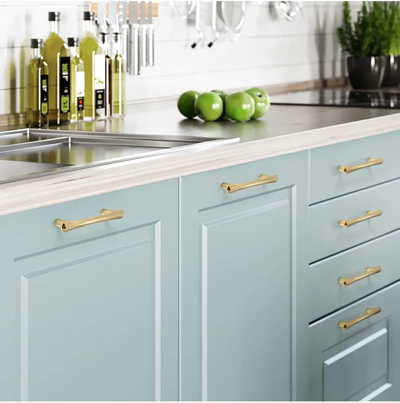 Modern High-end Cabinet Door Handle Cabinet, Kitchen Cabinet, Personalized Light Luxury Fan-shaped Wardrobe, Drawer Handle Knobs