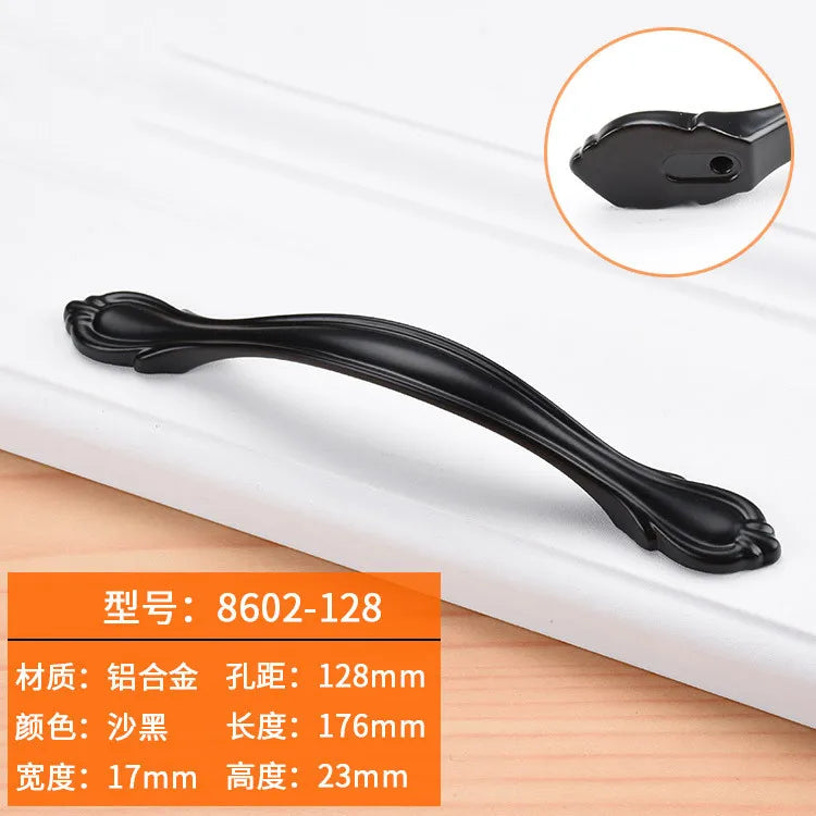 Modern Cabinet Handles Solid Aluminum Alloy Door Knobs And Handles Kitchen Cupboard Pulls Drawer Knobs Furniture Handle Hardware