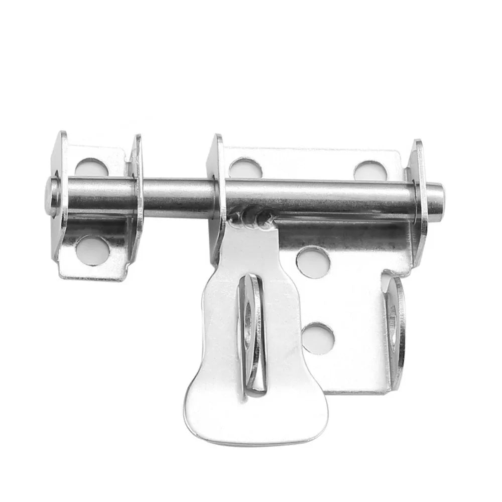 Stainless Steel Door Latch Gate Safety Lock Sliding Mechanism Sliding Bolts Latch Toilet Door Lock Hardware Hasp Lock