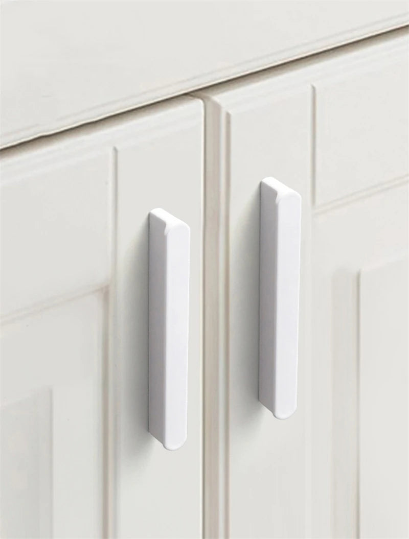Modern Simple White Long Cabinet Handle Kitchen Cupboard Furniture Length Door Handle  Wardrobe Closet Hardware Drawer Pull Knob