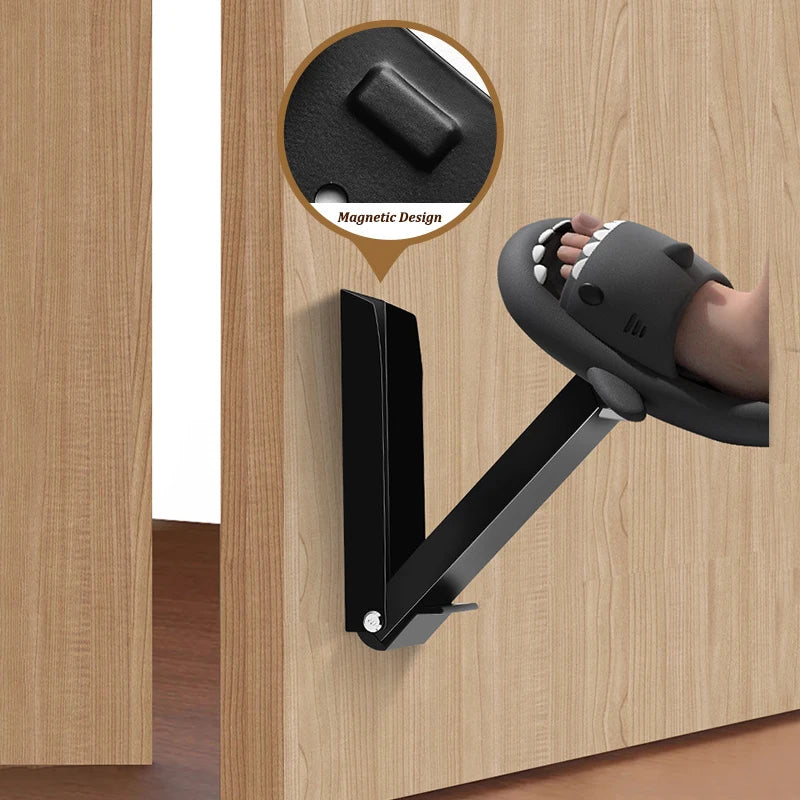 Stainless Steel Windproof Door Stopper Anti-collision Home Magnet Door Stapper Self Adhesive Door Anti-Slip Holder Doormat