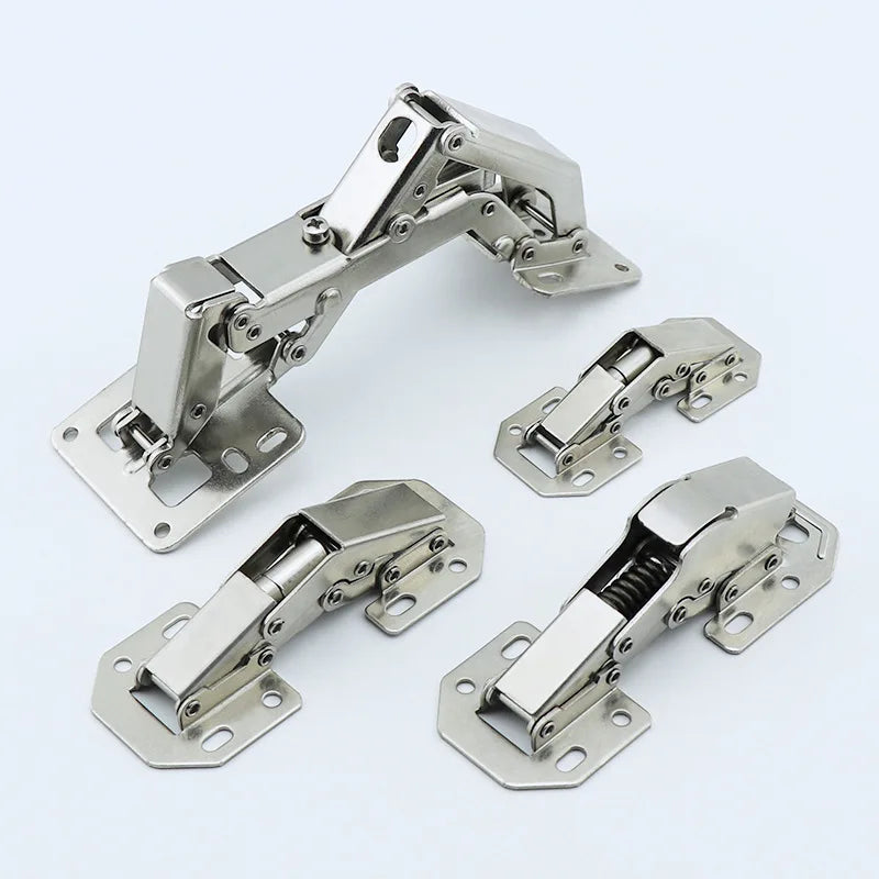 170 Degree Furniture Cabinet Door Hydraulic Hinge with Screws Soft and Slow Close Thick Door Panels Door Wardrobe Hinge Hardware