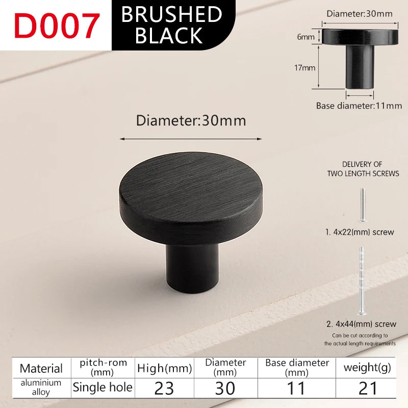 furniture cabinet door round pulls and knobs handle Cupboard pulls black drawer single hole square knobs Dresser handles