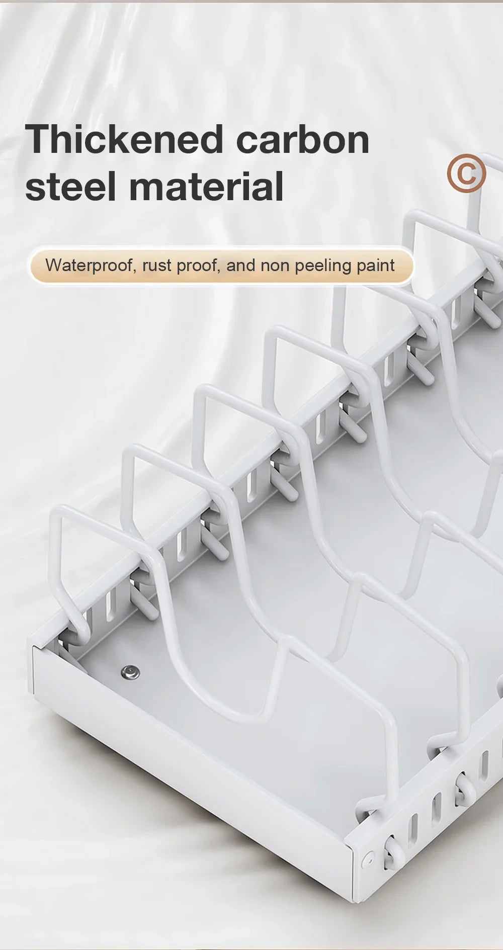 Hot-selling multifunctional kitchen pull-out cookware/frying pan sliding lid rack, spice rack, and bowl and plate drawer storage