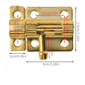 Door Security Slide Latch Lock with 6 Screws , 1 Pack/2 Pack Keyless Entry , Duty Iron Sliding , Easy to Install Gate