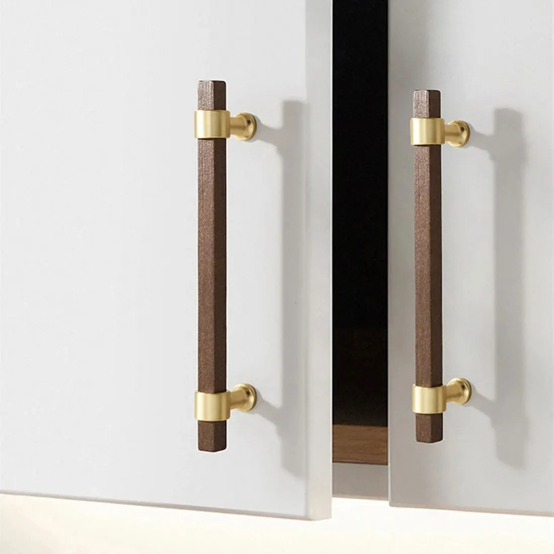 Wooden Cabinet Handles for Furniture Drawer Knobs Kitchen Cupboard Handles Wardrobe Door Knob and Handle Furniture Hardware