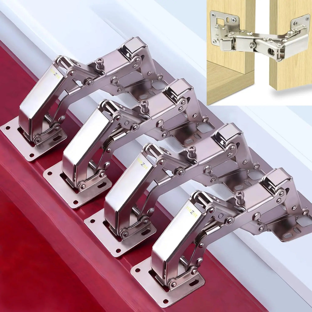 Adjustable Steel Cabinet Hinges 130-170 Degree Hydraulic Soft Close Hinges Kitchen Cupboard Doors Hinge Furniture Hardware