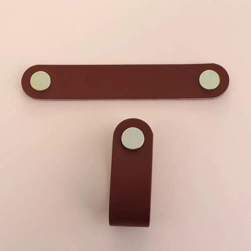 Nordic Modern Style Soft Kitchen Wardrobe Cabinet Environmentally Door Pulls Drawer Handle Furniture Knobs Leather Handle