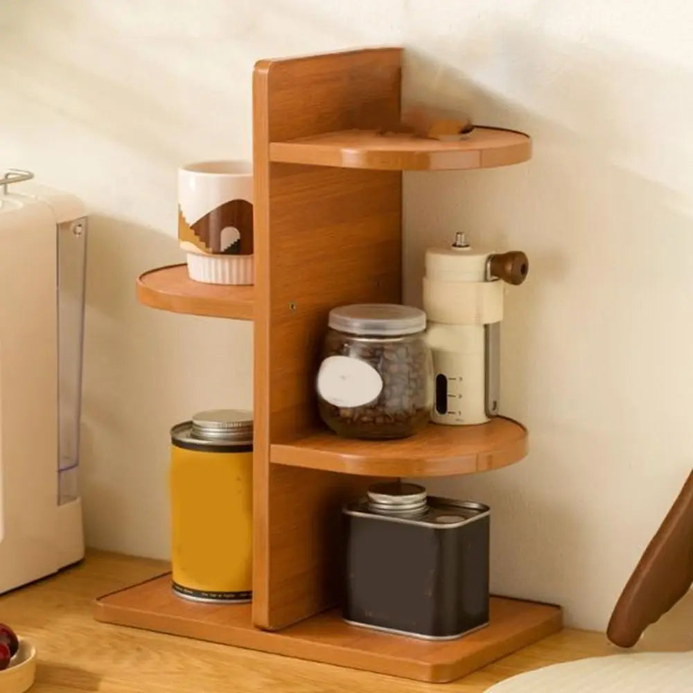 Practical Large Capacity Spice Storage Rack Anti-drop Space Saving Cup Holder Decorative Seasoning Bottle Holder Countertop