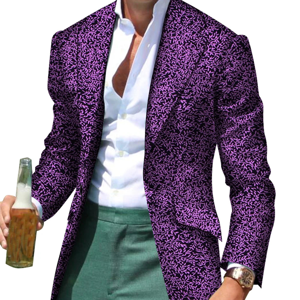 African Men Clothes Smart Causal Customized Slim Fit Fancy Suit Blazer Jackets Formal Coat Business Dashiki Party Wedding WYN530