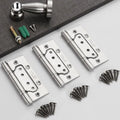 6pcs 4 Inch Stainless Steel Hinge for Bedroom Bathroom Wooden Door Slotted Free Hinges