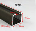 sliding door track hanging rail glass door guide mute push and pull door hanger rail Solid wood doors bathroom fold hanging door