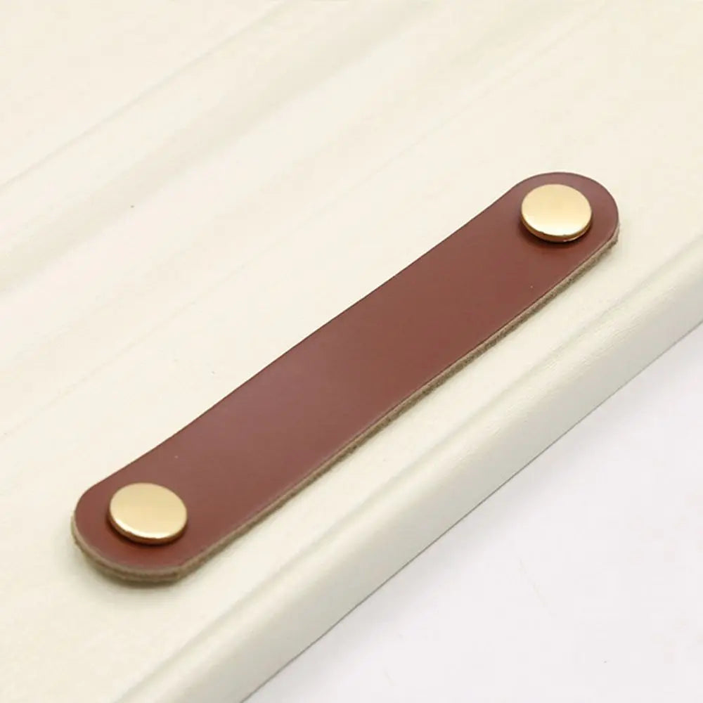 Children's Furniture Hardware Kitchen Wardrobe Cabinet Environmentally Drawer Handle Door Pulls Furniture Knobs Leather Handle